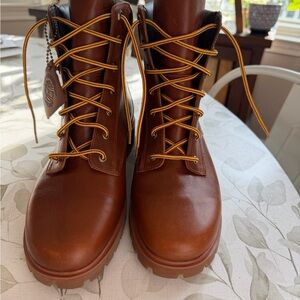 Women’s Timberland Jayne Brown Leather Lace-Up Waterproof Boots